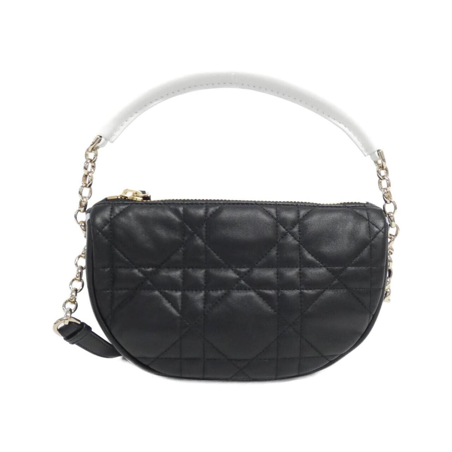 Christian Dior Black Leather Shoulder Bag Style 34