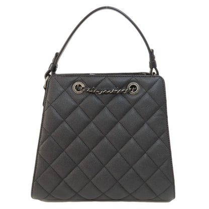 Chanel CC Bucket Matelasse Handbag Caviar Skin Women's