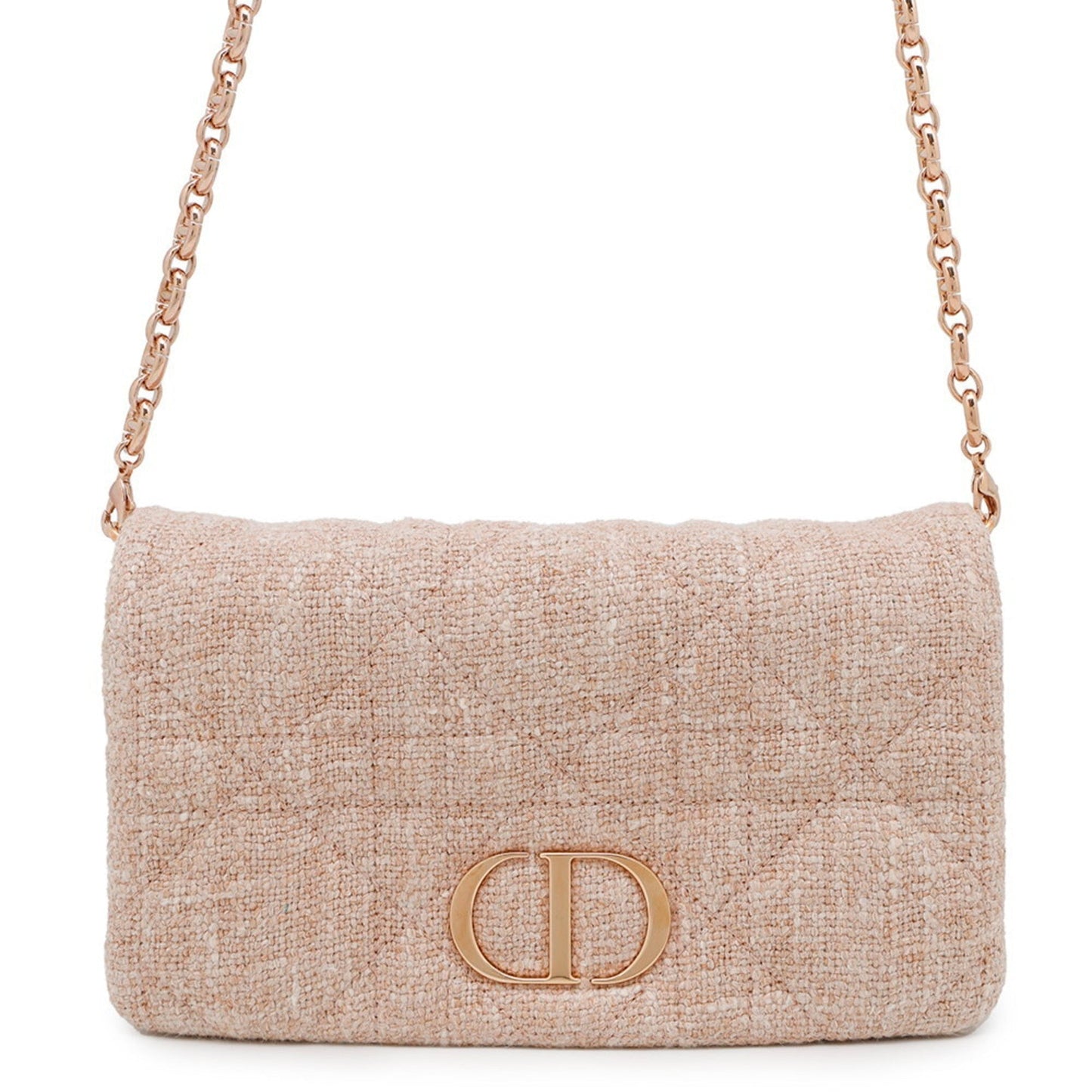 Christian Dior Pink Tweed Shoulder Bag