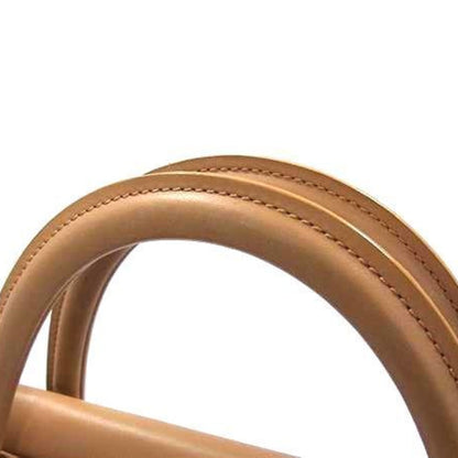 Christian Dior Brown Leather Handbag Shoulder Bag Tote Bag