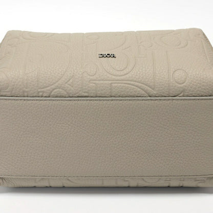 Christian Dior Gray Leather Pouch