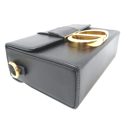 Christian Dior Black Leather Shoulder Bag Style 36