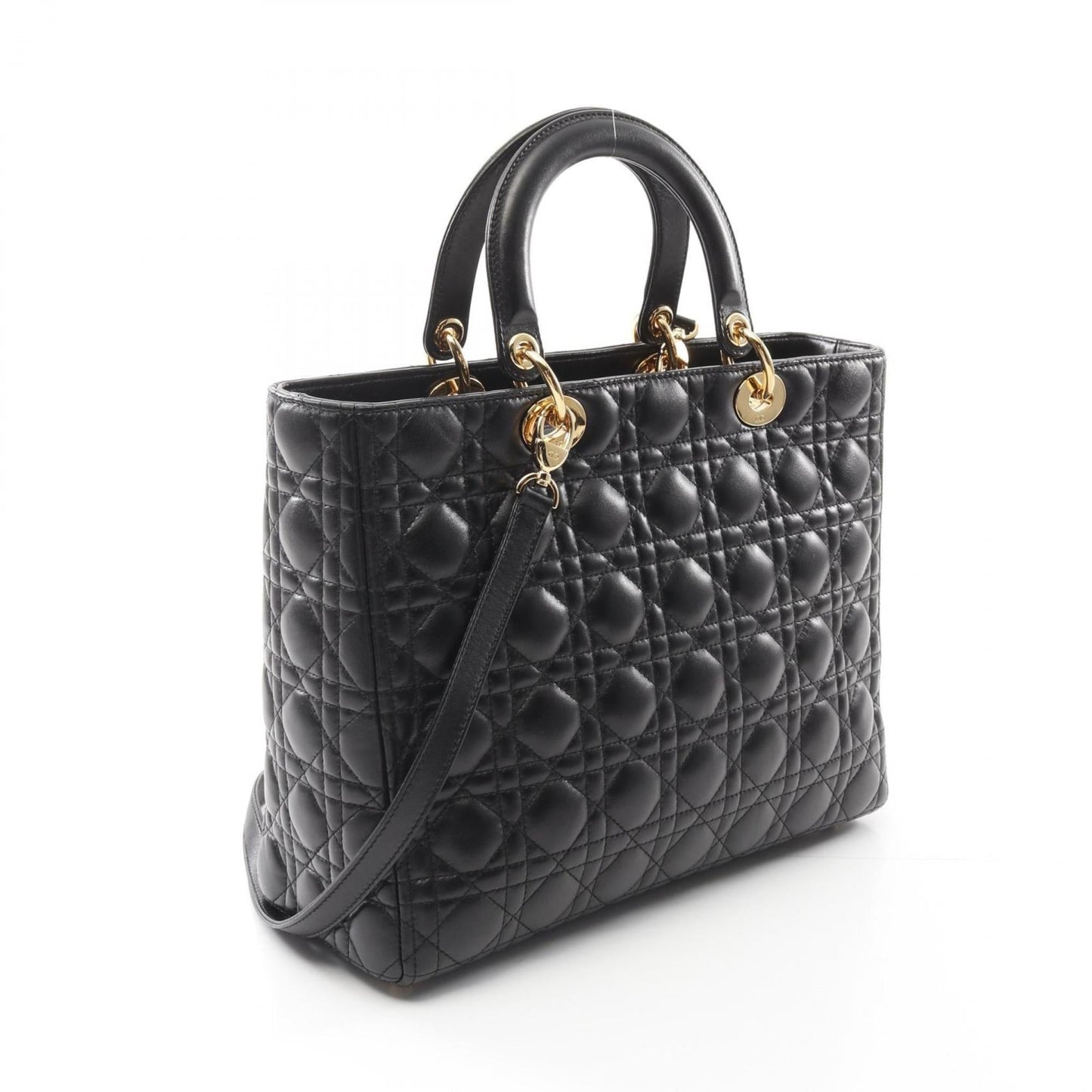 Christian Dior Black Leather Handbag Style 11