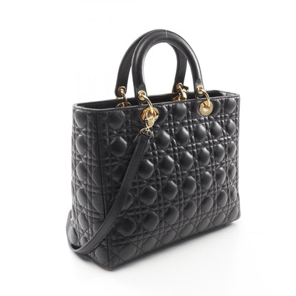 Christian Dior Black Leather Handbag Style 11