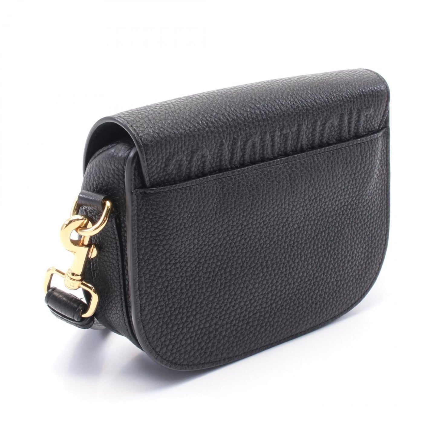 Christian Dior Black Leather Shoulder Bag Style 22