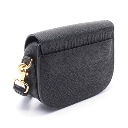 Christian Dior Black Leather Shoulder Bag Style 22