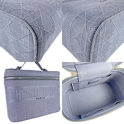 Christian Dior Blue Canvas Handbag Canvas