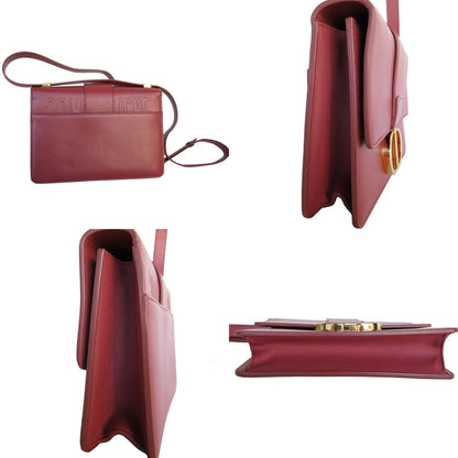 Christian Dior Pink Leather Shoulder Bag Style 6