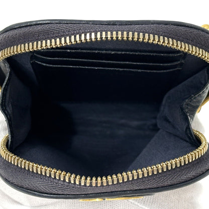 Christian Dior Beige Navy Jacquard Shoulder Bag