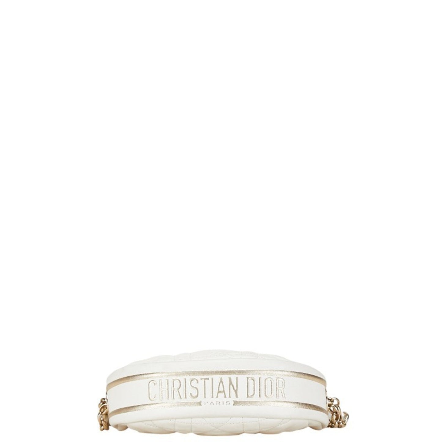 Christian Dior White Leather Shoulder Bag Style 3