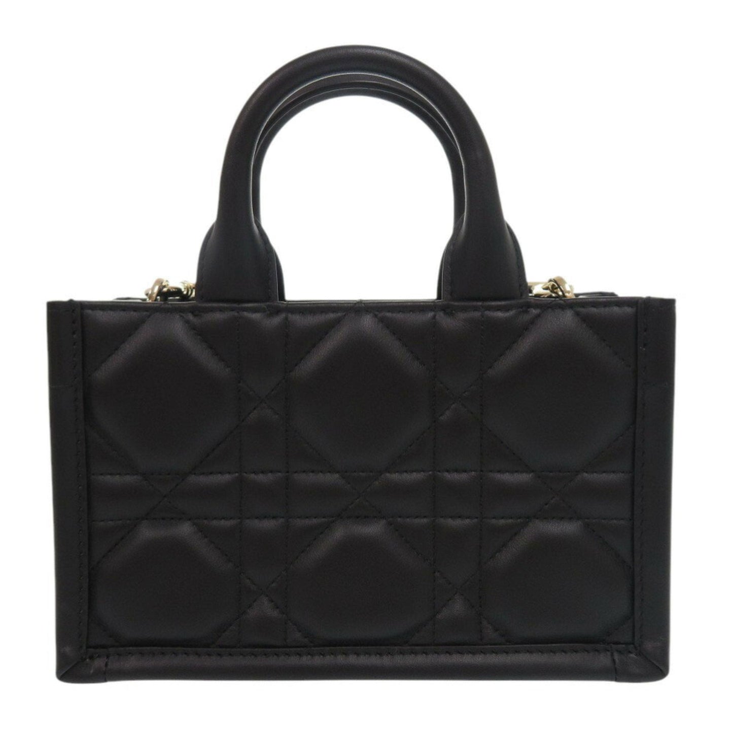 Christian Dior Black Leather Handbag Shoulder Bag Style 3