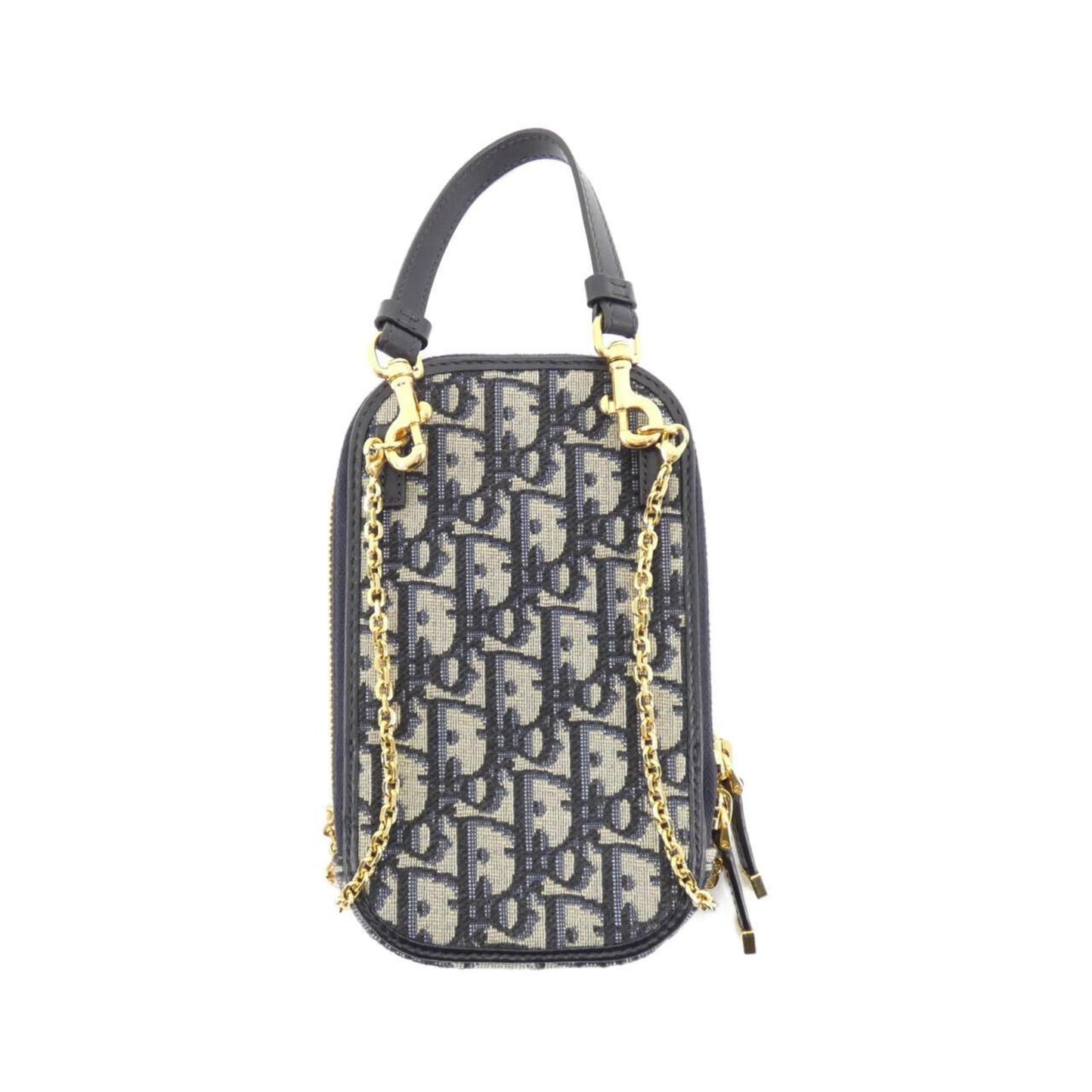 Christian Dior Blue Canvas Pouch Shoulder Bag