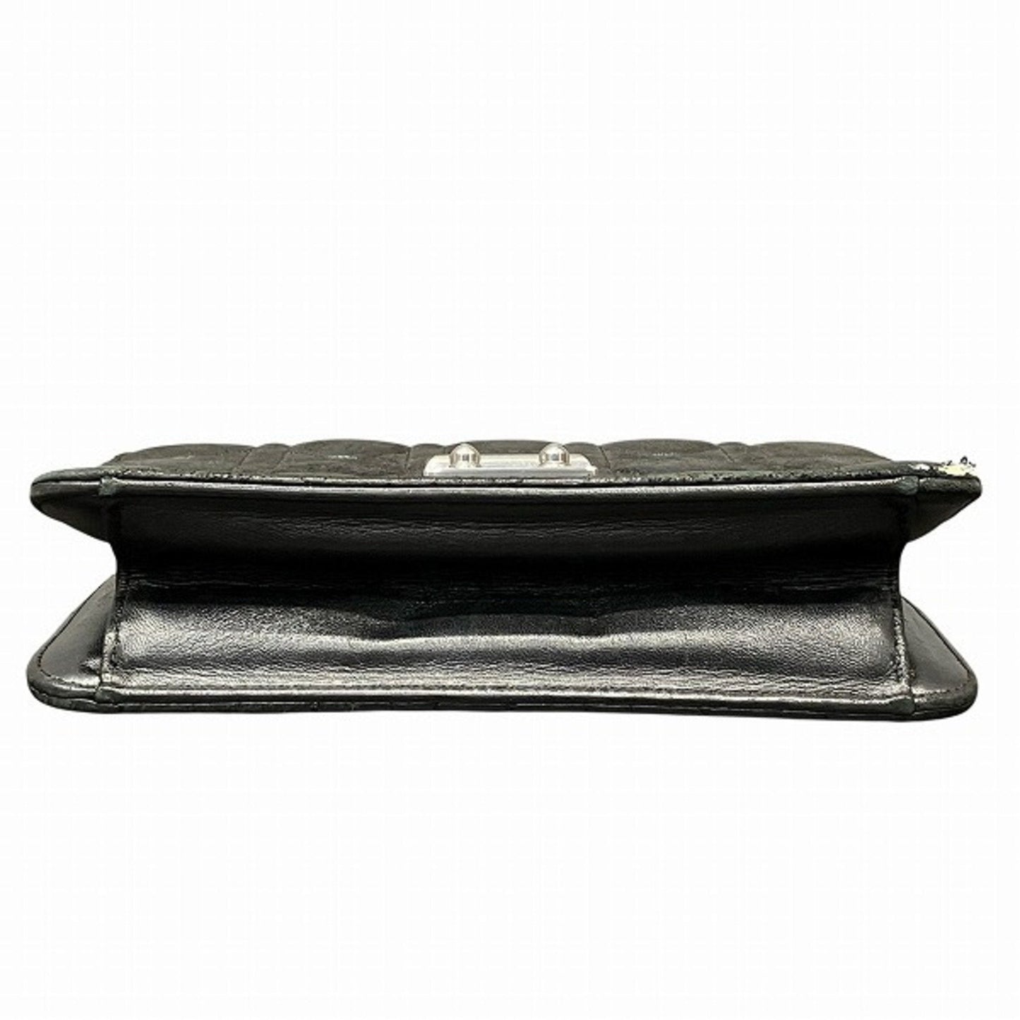 Christian Dior Black Leather Shoulder Bag Style 24