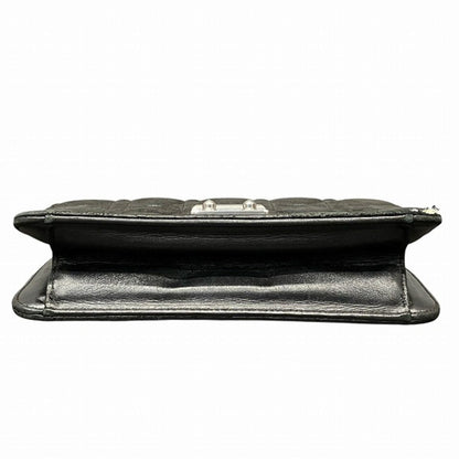 Christian Dior Black Leather Shoulder Bag Style 24