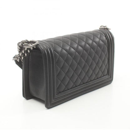 Chanel Boy Caviar Black Shoulder Bag Style