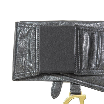 Christian Dior Black Leather Sling Bag Leather