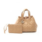 Christian Dior Beige Leather Handbag Leather
