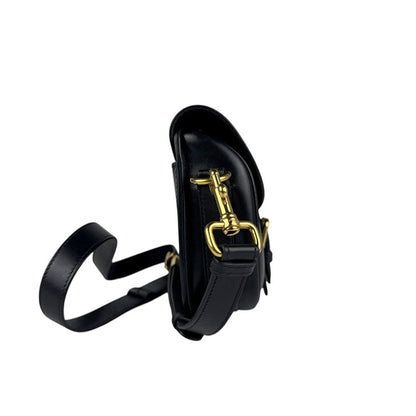 Christian Dior Black Leather Shoulder Bag Style 31