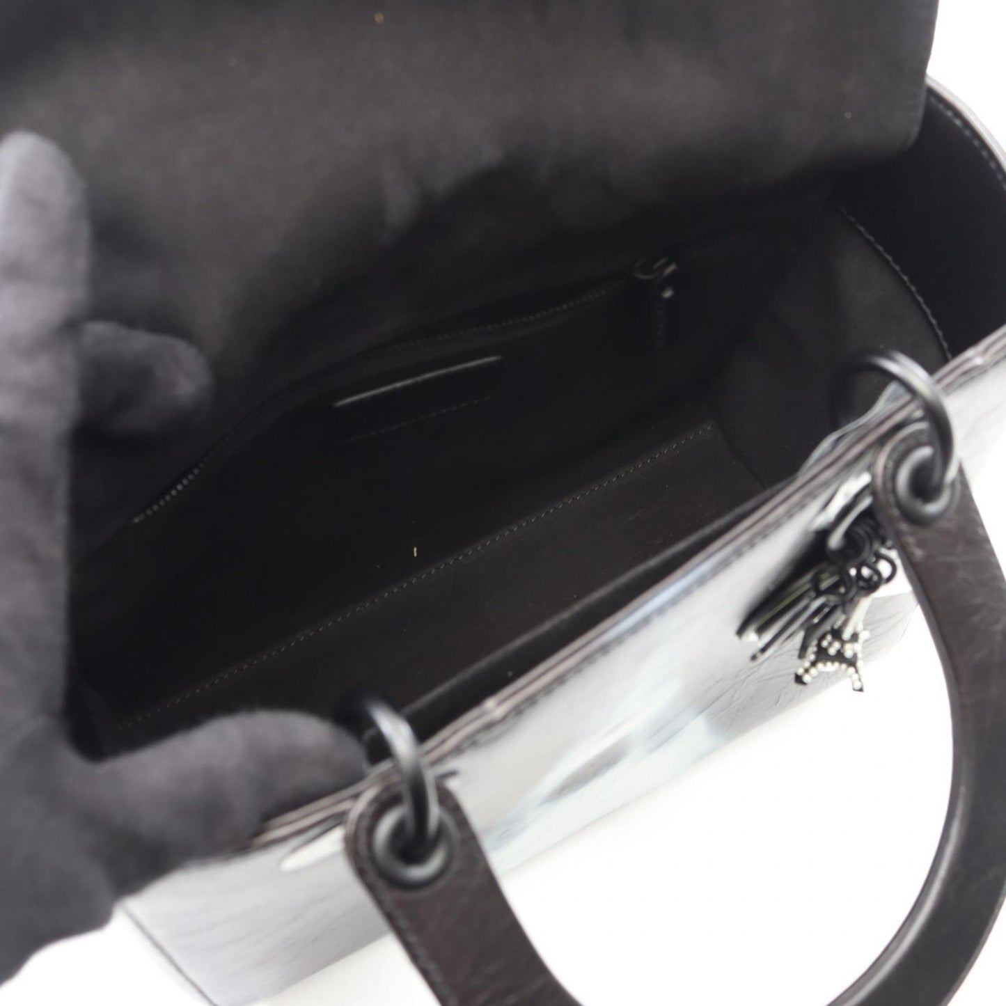 Christian Dior Black Leather Handbag Style 5