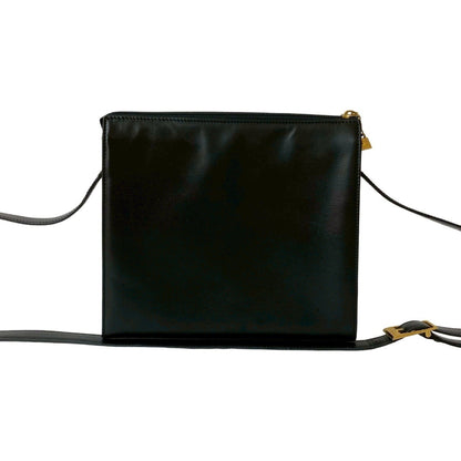 Christian Dior Black Leather Pochette Shoulder Bag Style 5