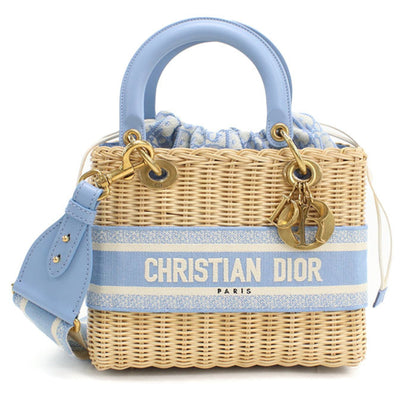Christian Dior Beige Jacquard Handbag