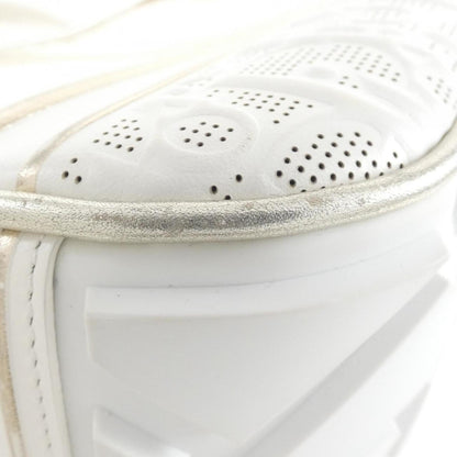 Christian Dior White Leather Boston Bag