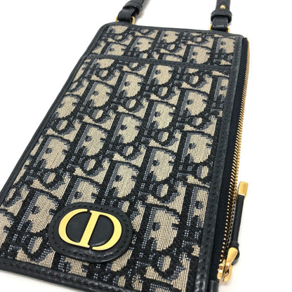 Christian Dior Navy Cloth Shoulder Bag
