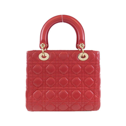 Christian Dior Red Color Leather Handbag Style 3