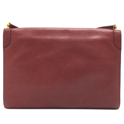 Christian Dior Red Leather Shoulder Bag