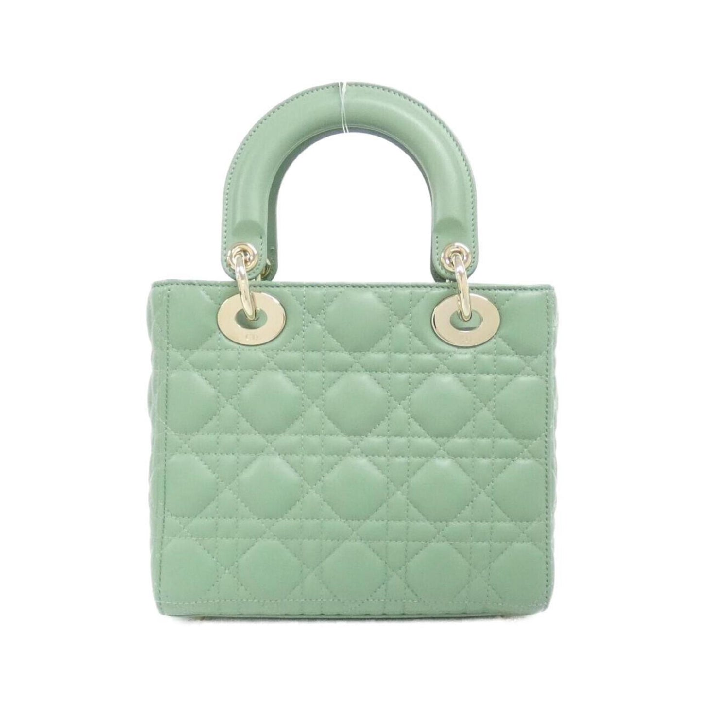 Christian Dior Gold Leather Handbag Leather