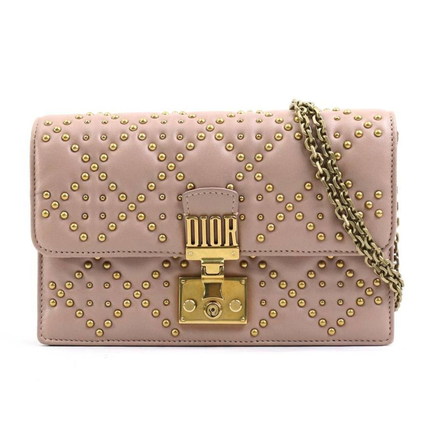 Christian Dior Pink Leather Handbag Shoulder Bag Style 7