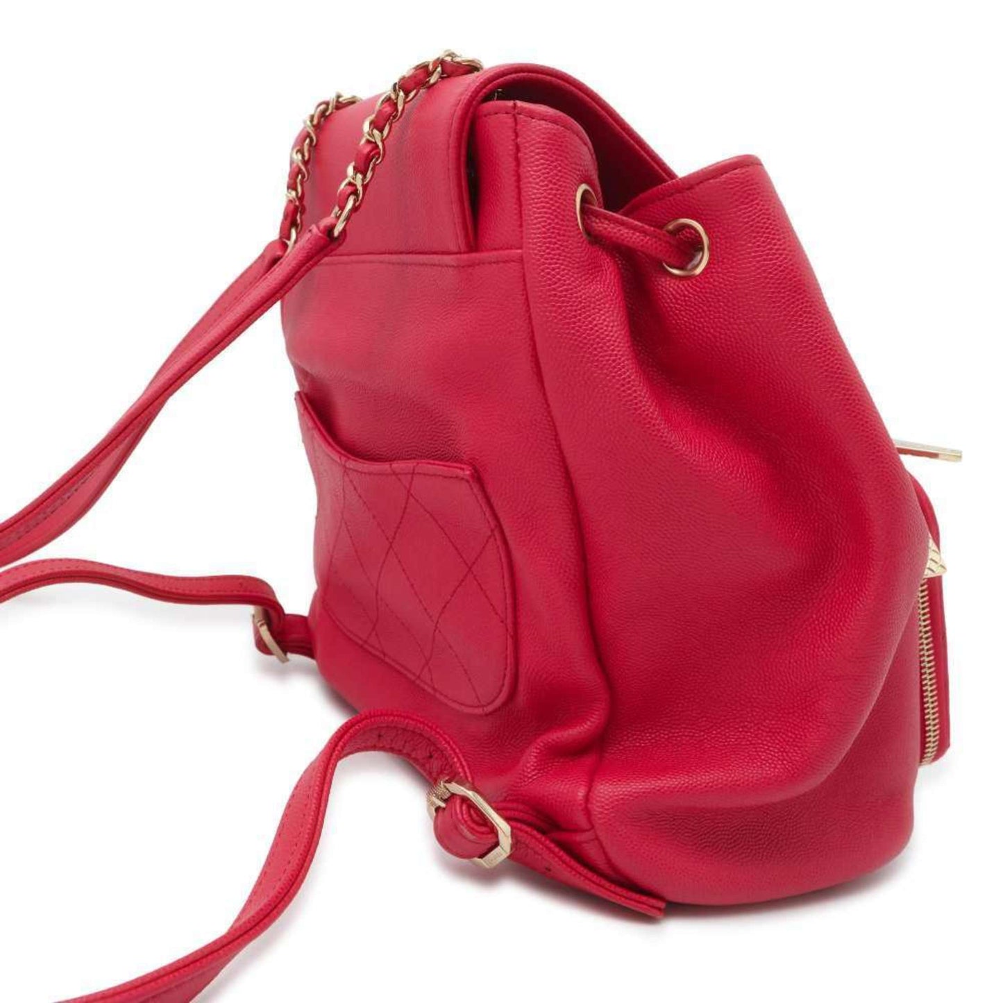 Chanel Backpack Matelasse Coco Mark Caviar Skin A93748 Chanel Bag