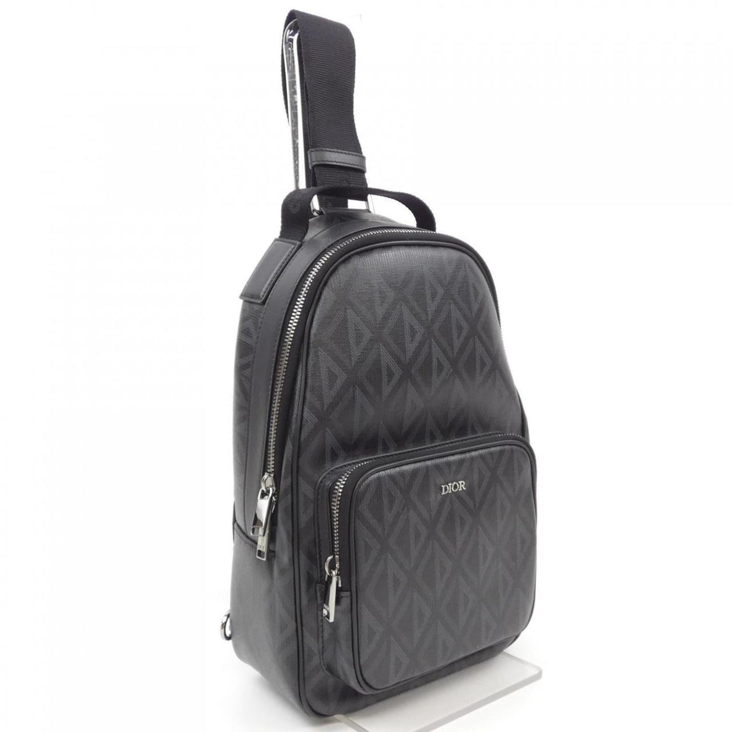 Christian Dior Black Gray Sling Bag