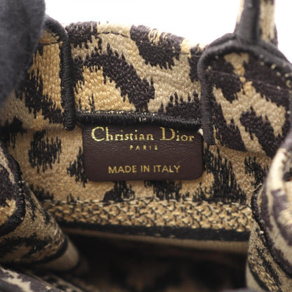 Christian Dior Beige Black Canvas Handbag Tote Bag