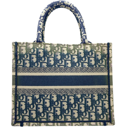 Christian Dior Khaki Navy Pink Canvas Handbag Tote Bag