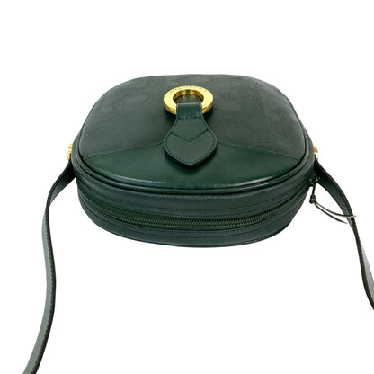 Christian Dior Green Leather Pvc Pochette Shoulder Bag