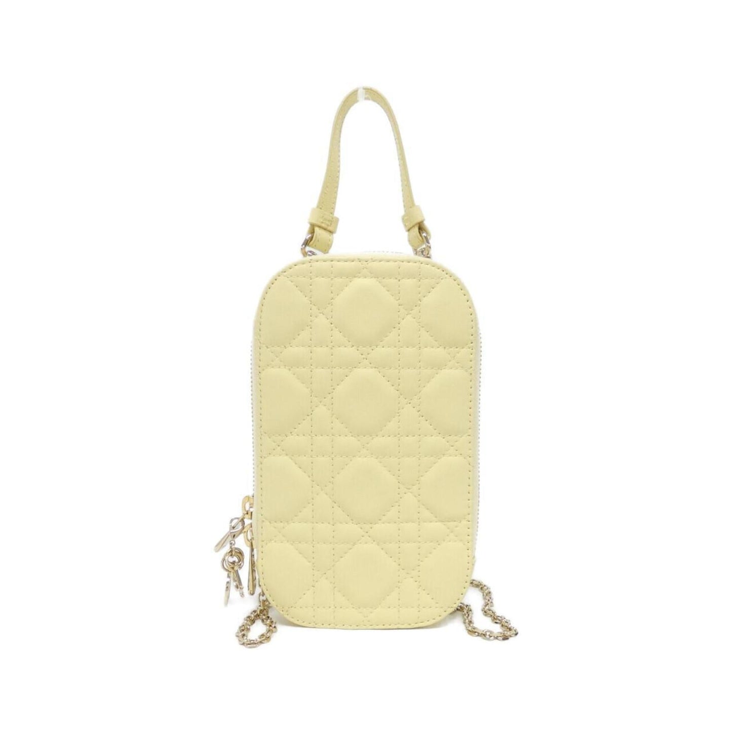 Christian Dior Yellow Leather Handbag Leather