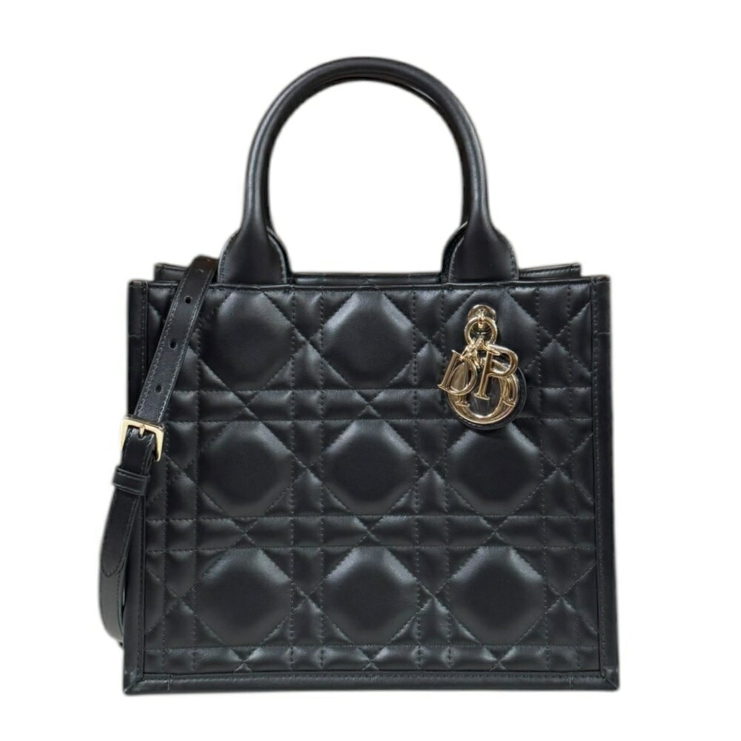 Christian Dior Black Leather Shoulder Bag Style 37