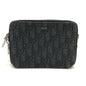 Christian Dior Navy Canvas Pouch Shoulder Bag