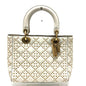 Christian Dior White Leather Handbag Style 3
