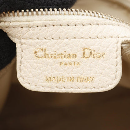 Christian Dior Beige Leather Tote Bag