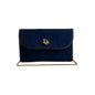 Christian Dior Navy Canvas Leather Pochette Shoulder Bag Leather