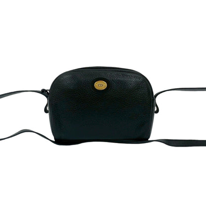 Christian Dior Black Leather Pochette Shoulder Bag Style 6