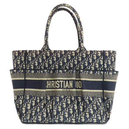 Christian Dior Navy Canvas Tote Bag Style 2