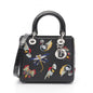 Christian Dior Lady Dior Black Leather Handbag