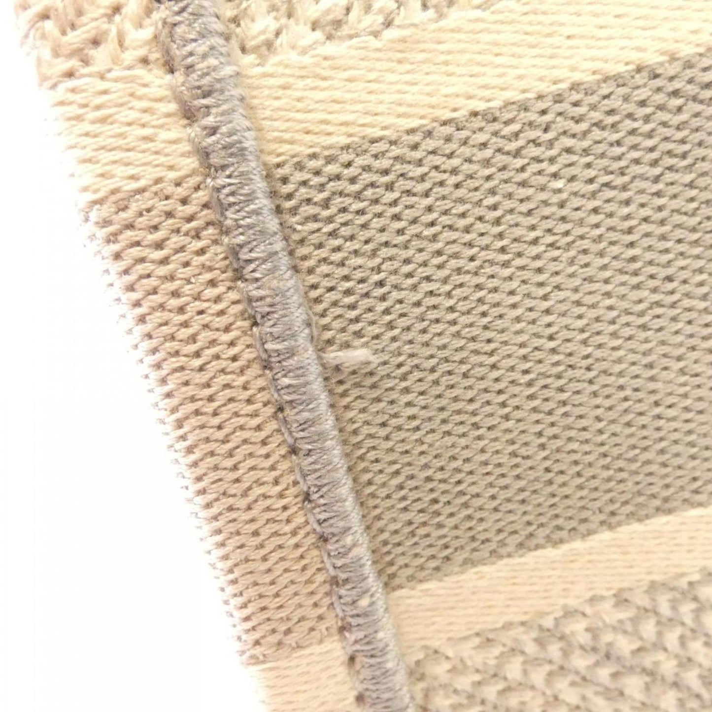 Christian Dior Gray Canvas Handbag