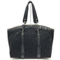 Christian Dior Black Canvas Leather Tote Bag