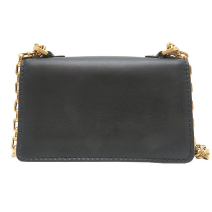 Christian Dior Black Leather Shoulder Bag Style 15
