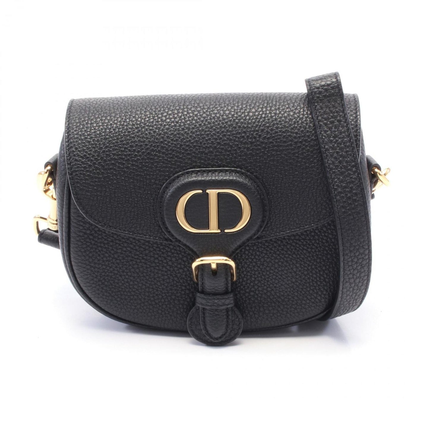 Christian Dior Black Leather Shoulder Bag Style 22