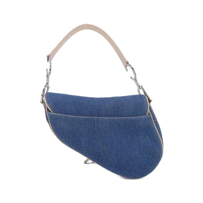 Christian Dior Blue Pink Denim Shoulder Bag ()